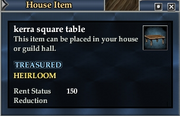 Kerra square table