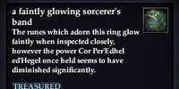 A faintly glowing sorcerer's band