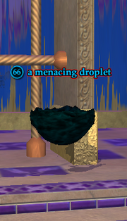 A menacing droplet