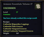 Armorer Essentials Volume 27
