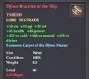 Djinn Bracelet of the Sky