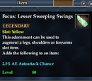 Focus: Lesser Sweeping Swings