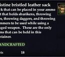 Pristine bristled leather sack