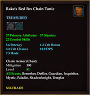 Rake's Red Fox Chain Tunic