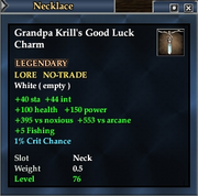 Grandpa Krill's Good Luck Charm