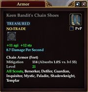 Keen Bandit's Chain Shoes