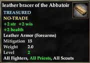 Leather bracer of the Abbatoir