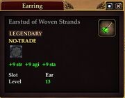 Earstud of Woven Strands