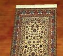 A pristine canvas rug
