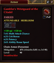 Gambler's Wristguard of the Citadel