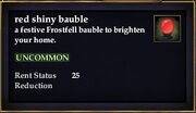 Red shiny bauble