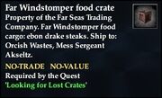 Far Windstomper food crate
