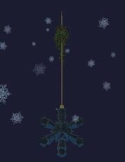 Ornate hanging snowflurry