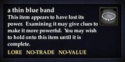 A thin blue band
