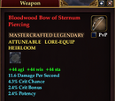 Bloodwood Bow of Sternum Piercing