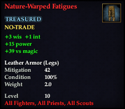 Nature-Warped Fatigues