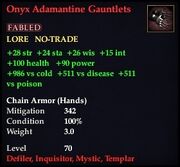 Onyx Adamantine Gauntlets