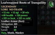 Leafwrapped Boots of Tranquility
