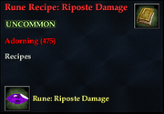 Rune Recipe- Riposte Damage