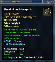 Hood of the Menagerie