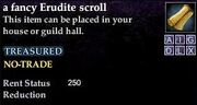 A fancy Erudite scroll