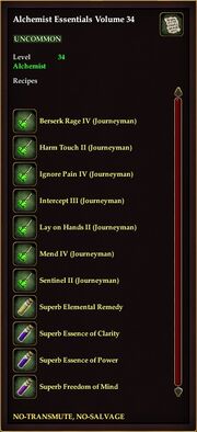 Alchemist Essentials Volume 34
