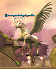 An angered winged guardian
