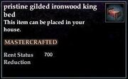 Gilded Ironwood King Bed
