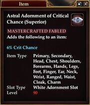 Astral Adornment of Critical Chance (Superior)