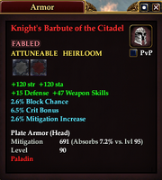Knight's Barbute of the Citadel