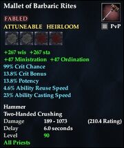 Mallet of Barbaric Rites