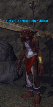 A Cinderfoot witch doctor