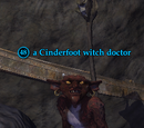 A Cinderfoot witch doctor