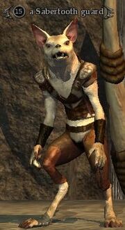 A Sabertooth guard