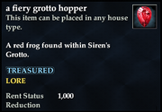 A fiery grotto hopper