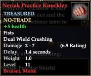 Neriak Practice Knuckles