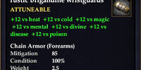 Rustic brigandine wristguards