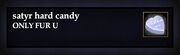 Satyr hard candy
