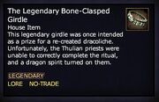 The Legendary Bone-Clasped Girdle