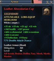 Leather Abecedarian Cap
