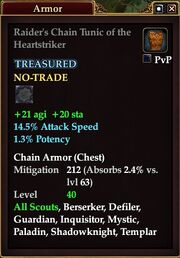 Raider's Chain Tunic of the Heartstriker