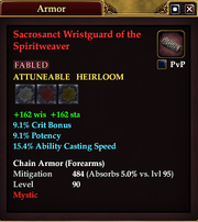 Sacrosanct Wristguard of the Spiritweaver