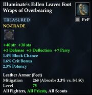 Illuminate's Fallen Leaves Foot Wraps of Overbearing