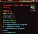 Windstalker's Belt of Plentiful Healing
