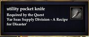 Utility pocket knife