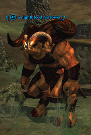 A nightblood harrower
