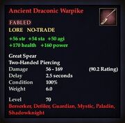 Ancient Draconic Warpike