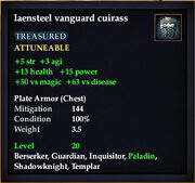 Laensteel Vanguard Cuirass