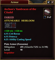Archon's Vambraces of the Citadel