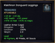Armor klakanon ironguard leggings